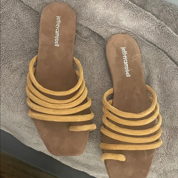 Jeffrey Campbell Women's Tan Sandals - Picture 1 of 4